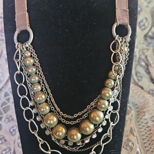 Multi-Strand Gold-Tone Statement Necklace - Women Jewelry